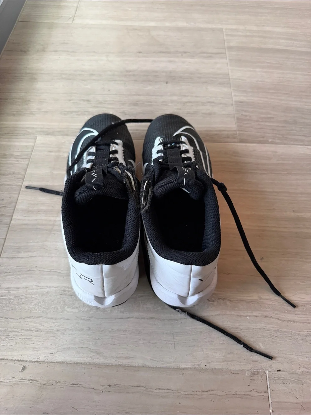 Nike Black and White Vapor Training Shoes